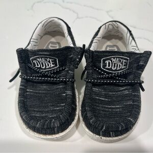 Hey Dude Kids Black Shoes